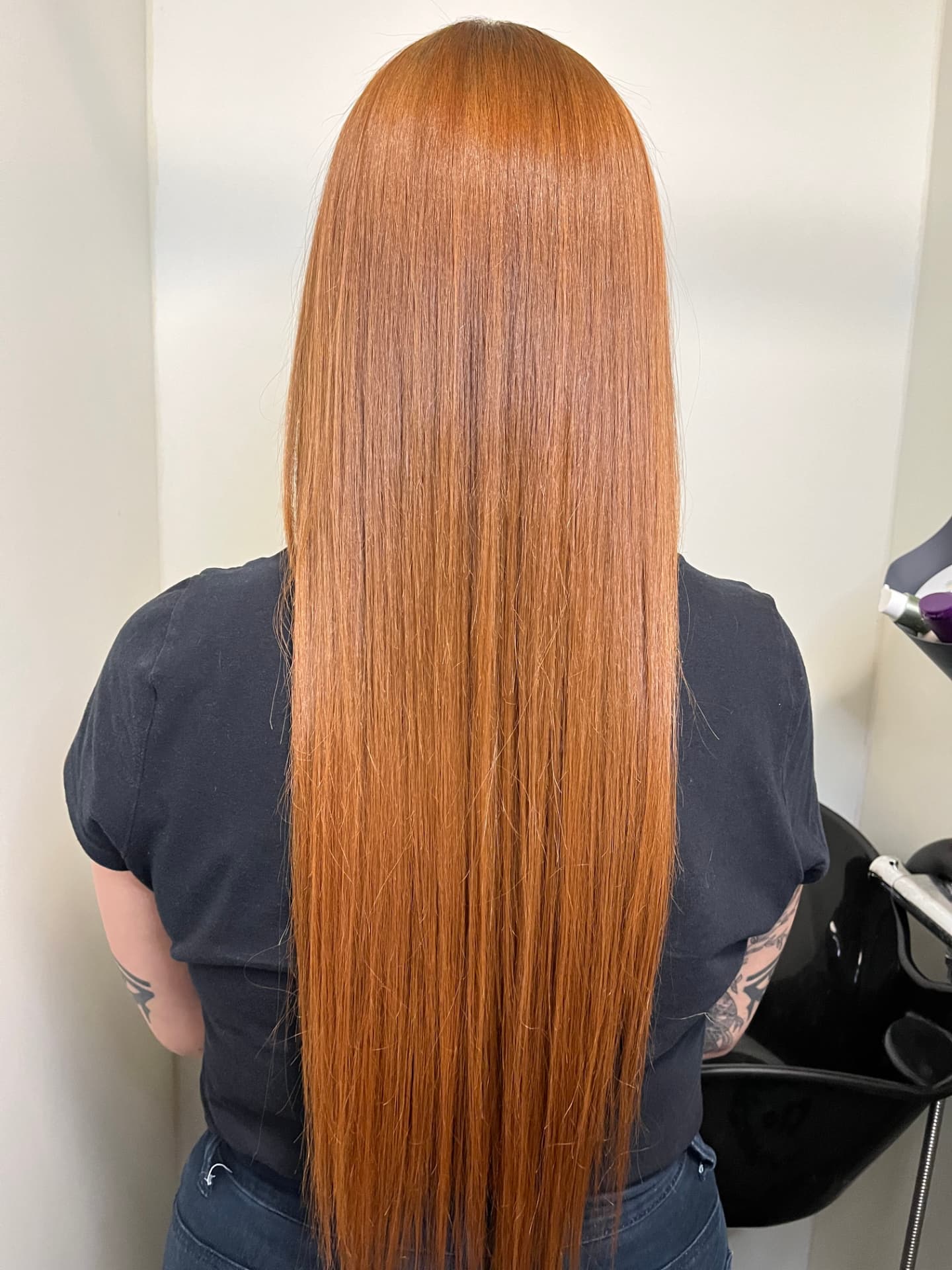 Efekt po zabiegu — intensywna miedź — Hair Plex by HK, Zwolle
