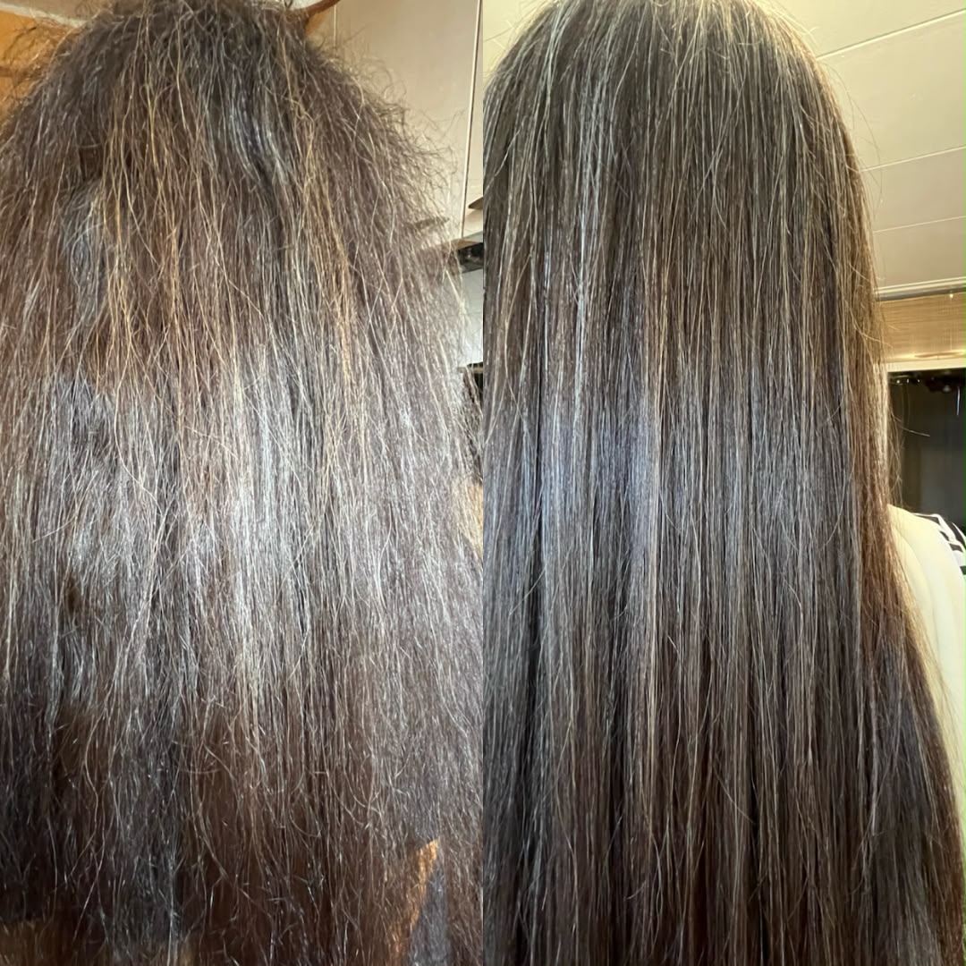 Metamorfoza — mocno zniszczone włosy — Hair Plex by HK, Zwolle